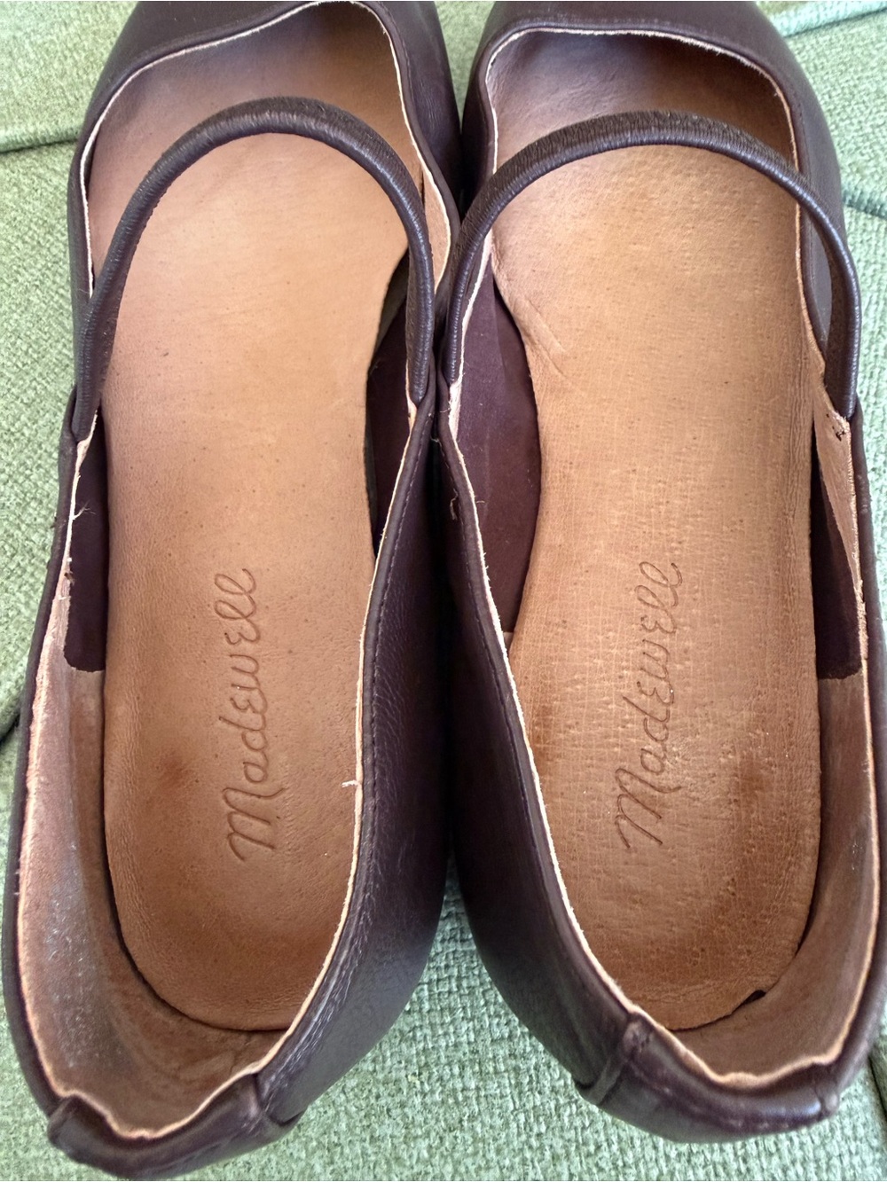 Madewell Greta Mary Jane Ballet Flats SoSoft Leather 7.5 Coffee Bean Brown - Picture 4 of 10